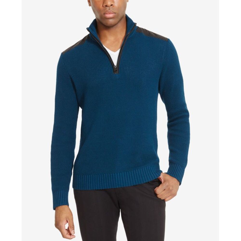 Kenneth Cole Reaction Mens Quarter Zip Sweater